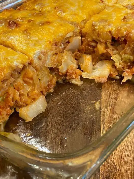One Skillet Cabbage Roll Casserole With Beef