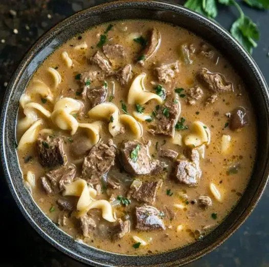 Beef Stroganoff Soup