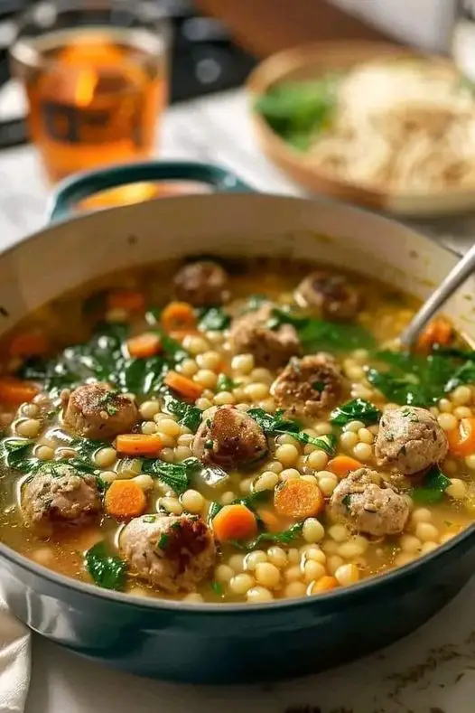 Big Pot Of Italian Wedding Soup