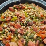 Black Eyed Peas, Sausage, And Collard Greens