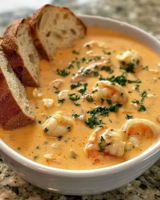 Creamy Crab And Shrimp Seafood Bisque