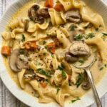 Creamy Mushroom Noodle Soup