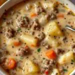 Creamy Potato & Hamburger Soup