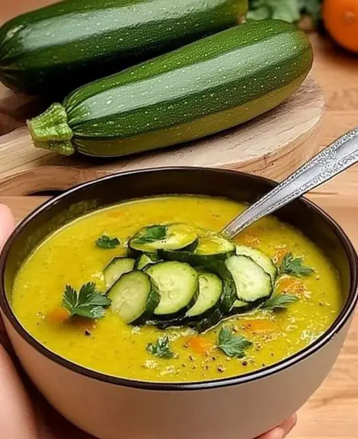 Creamy Zucchini And Sweet Potato Soup