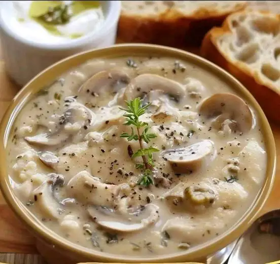 Delicious Cream Of Mushroom Soup