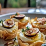 Fig & Almond Brie Phyllo Cups With Thyme Honey