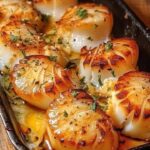 Garlic Butter Baked Scallops