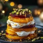 Golden Beet & Burrata Stacks With Pistachio & Citrus Zest