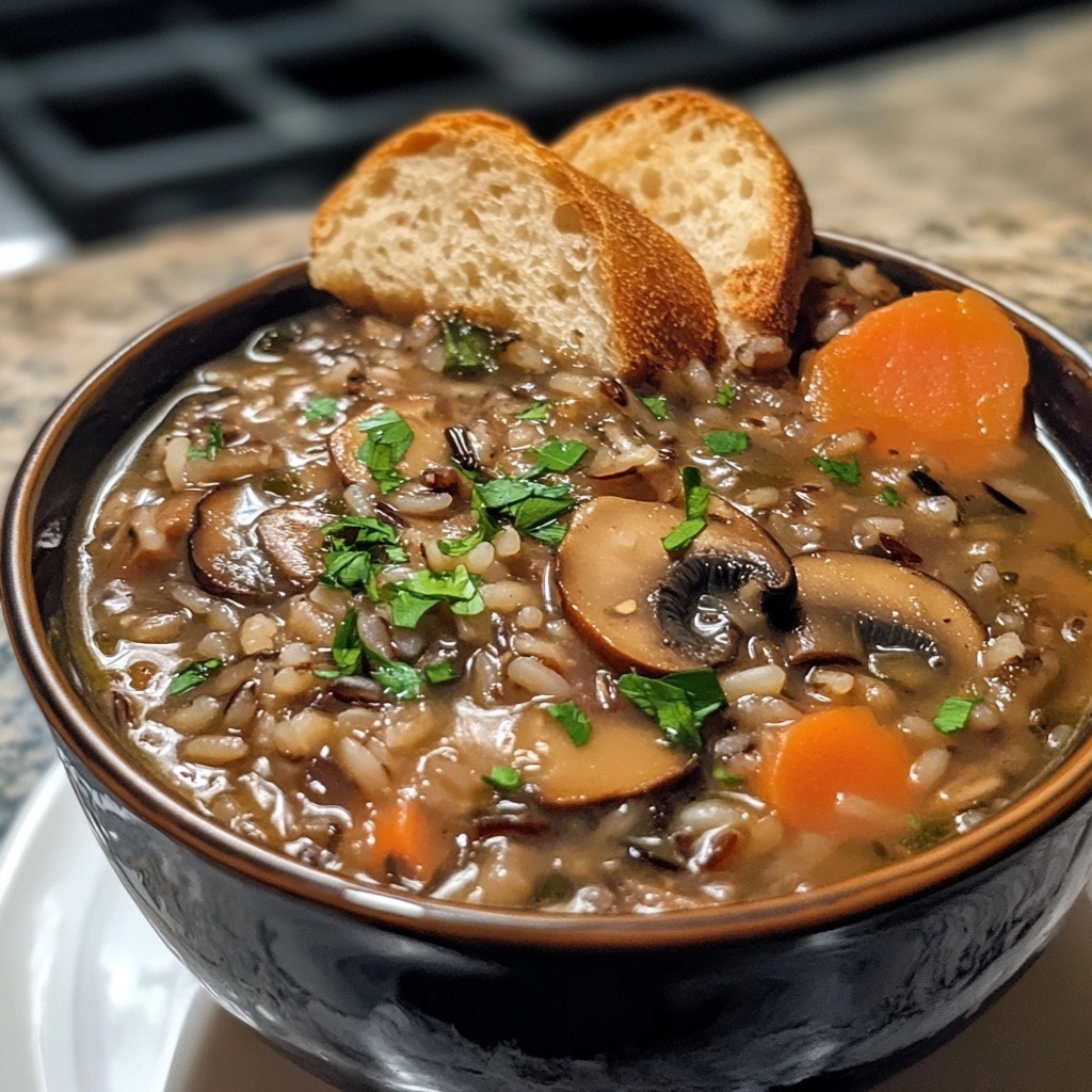 Mushroom And Wild Rice Soup Recipe