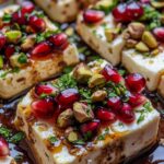 Pomegranate & Pistachio Baked Feta With Honey Drizzle