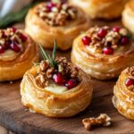 Pomegranate & Walnut Brie Pastry Wreath