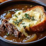 Savory Short Rib French Onion Soup With Gruyère