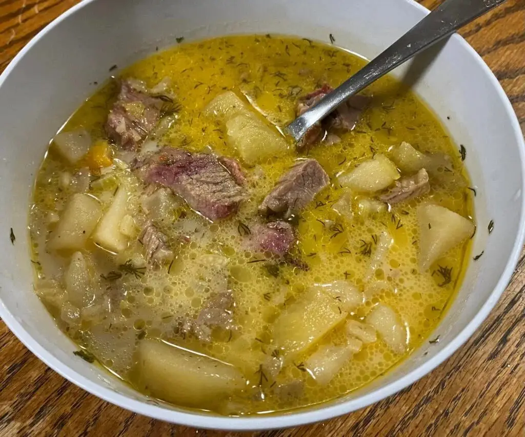 Smoked Brisket Potato Soup