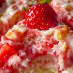 Strawberry Earthquake Cake