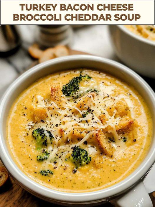 Turkey Broccoli Cheddar Soup