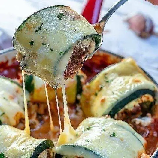 Zucchini Lasagna Roll Ups