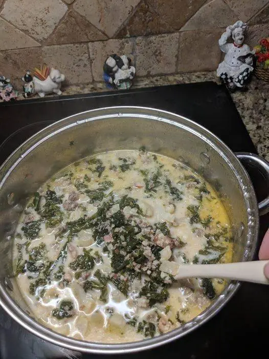 Zuppa Toscana Soup With A Cauliflower Twist