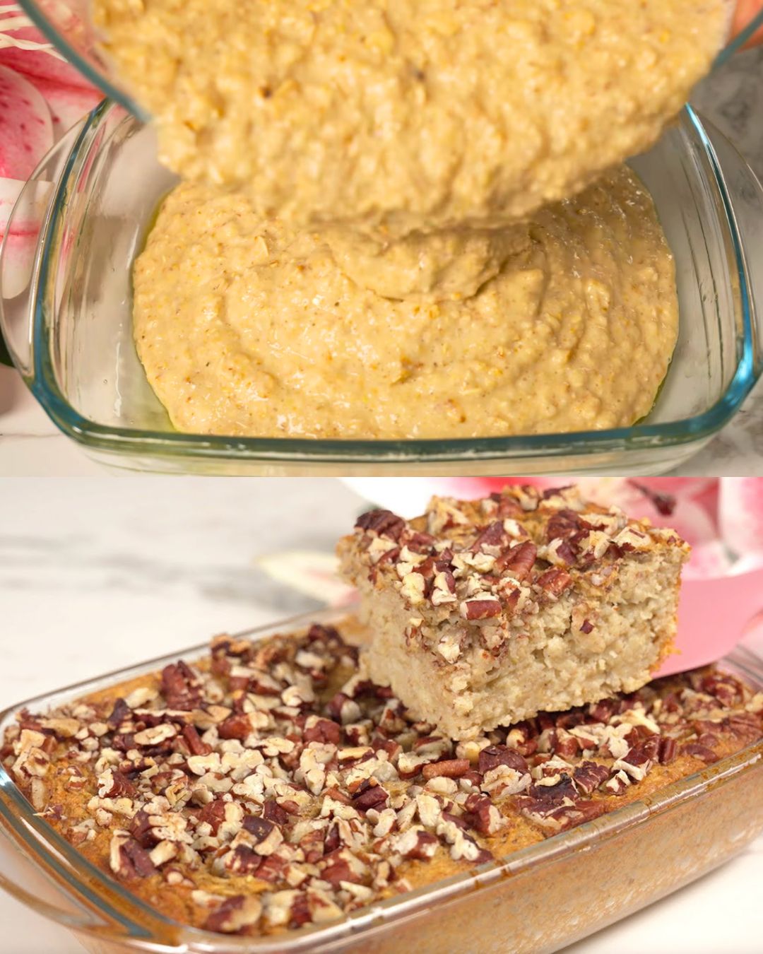 Apple Banana Oatmeal Bake