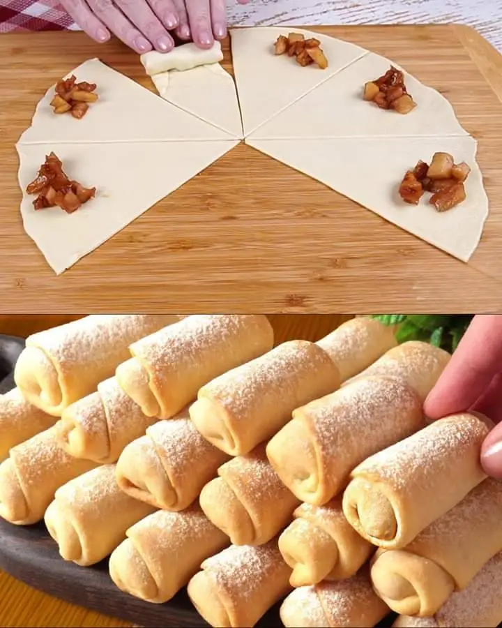 Apple Filled Rolls Recipe