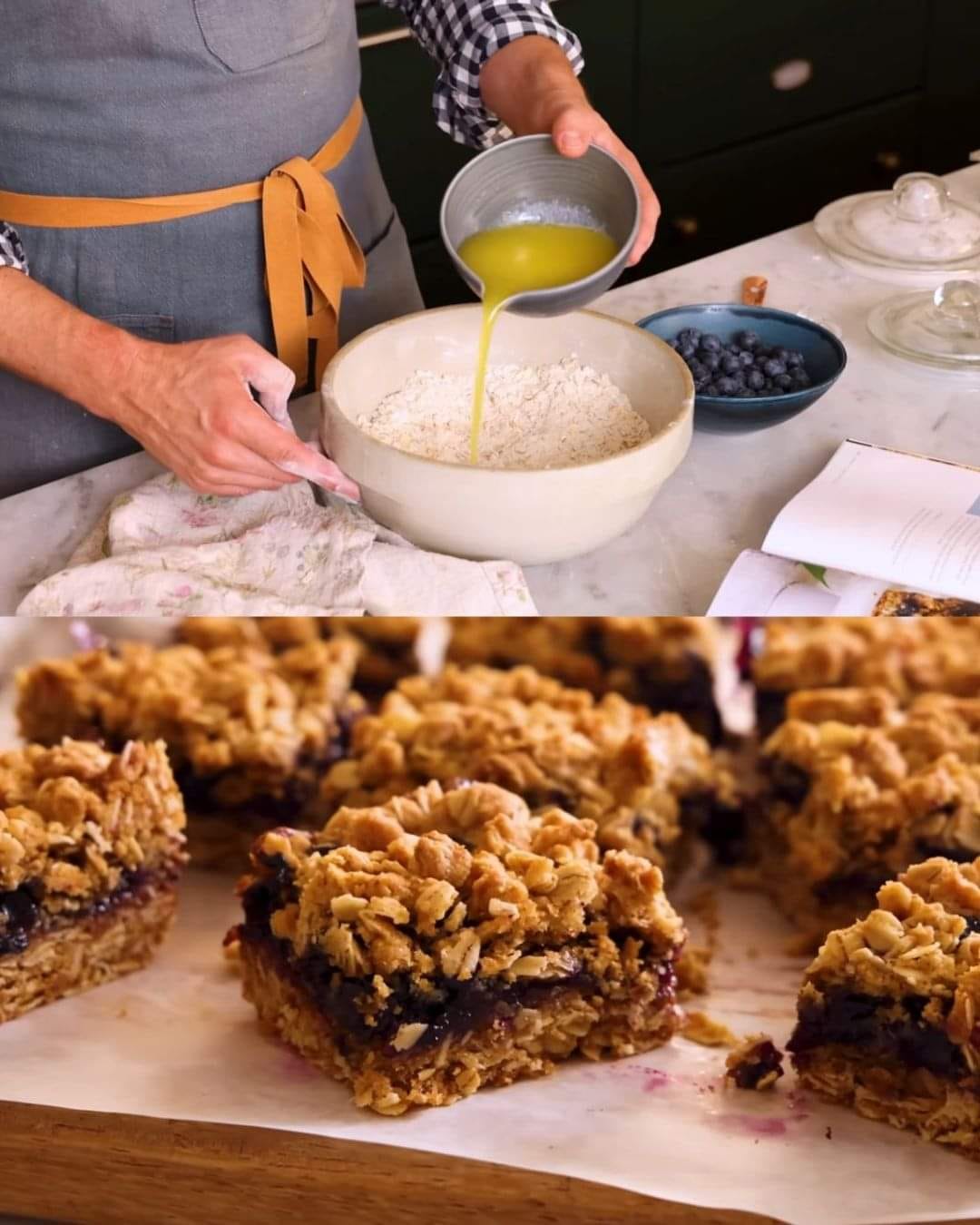 Blueberry Oat Bars