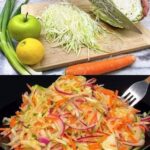 Cabbage, Carrot, And Apple Salad