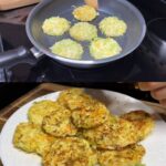 Cabbage And Rice Fritters With Cheese