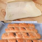 Cheese Stuffed Buns With Sesame Topping