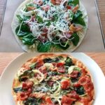 Cheesy Spinach And Chicken Flatbread Pizza