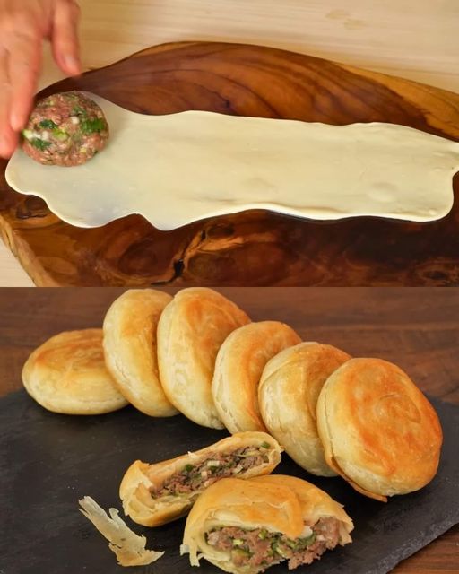 Chinese Beef Puff Pastry Pies Recipe