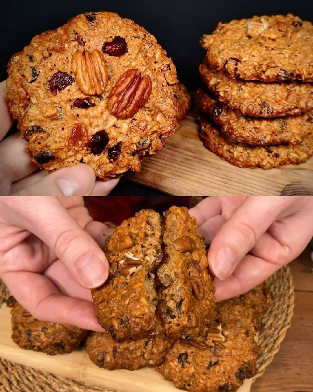 Crispy & Chewy Oatmeal Cookies Duo With A Refreshing Apple Cinnamon Green Tea