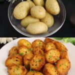 Crispy Garlic Roasted Potatoes With Herbs