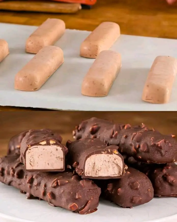 Decadent Frozen Chocolate Bars With Peanut