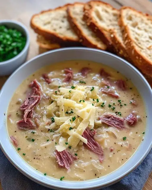 Easy Creamy Reuben Soup Recipe