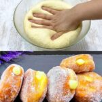 Lemon Cream Filled Doughnuts