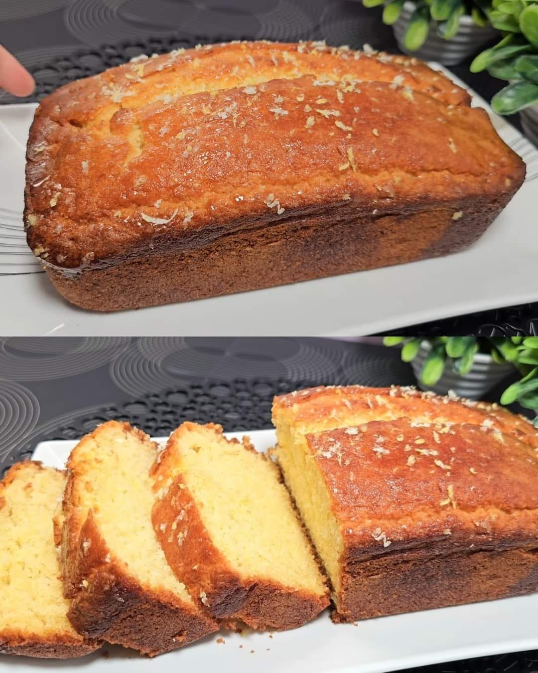 Lemon Crème Fraîche Cake With Lemon Syrup