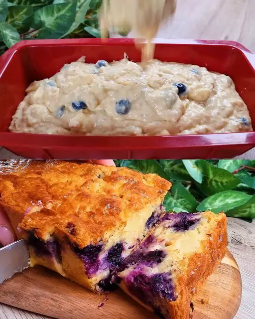 Oatmeal, Apple, And Blueberry Loaf Cake