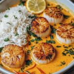 Perfectly Seared Scallops In A Creamy, Fragrant Sauce!