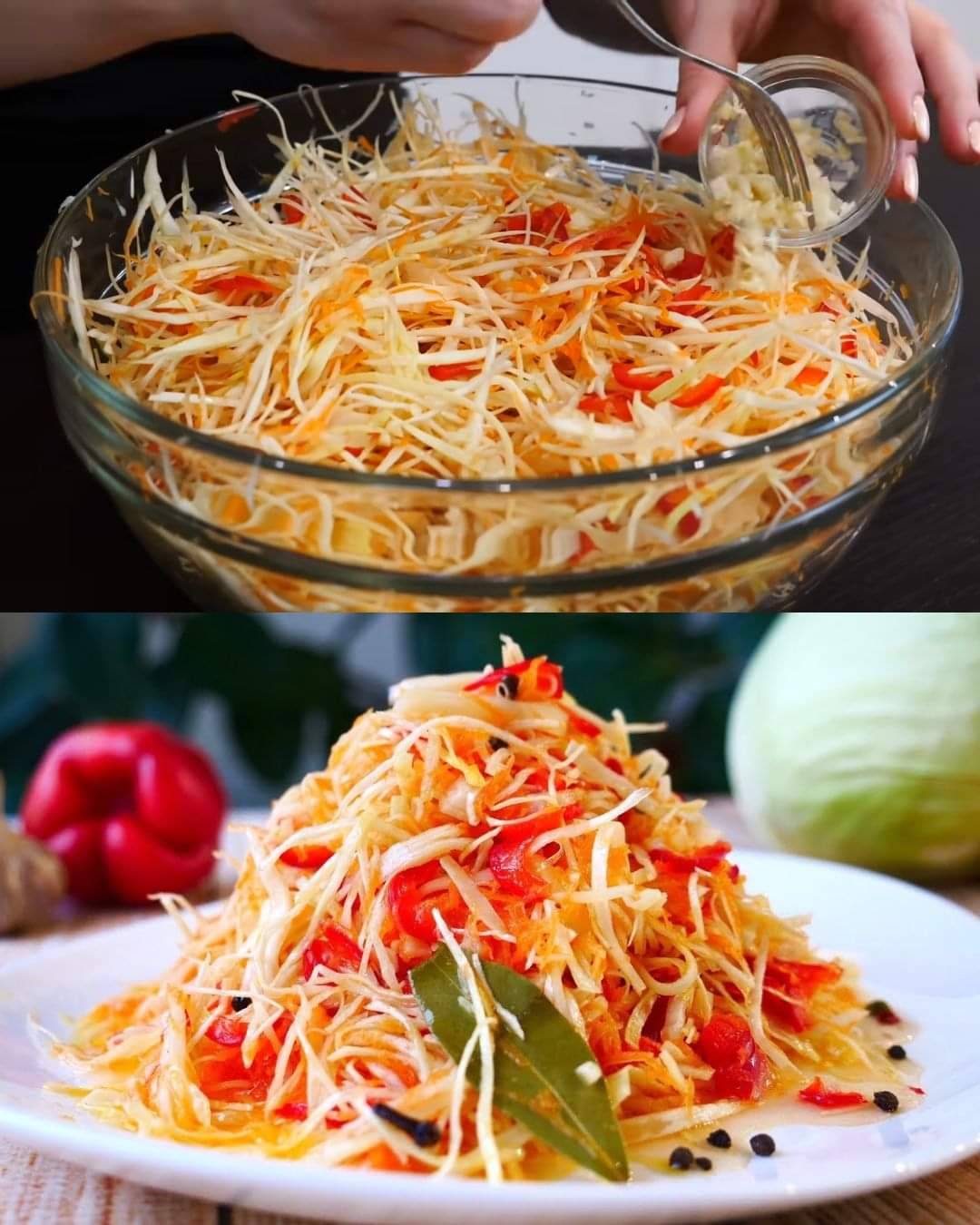 Pickled Cabbage And Vegetable Salad