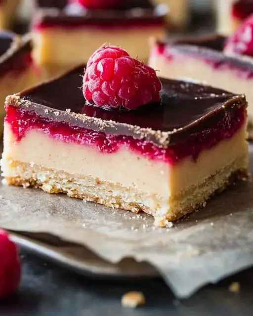 Raspberry Caramel Millionaires Shortbread