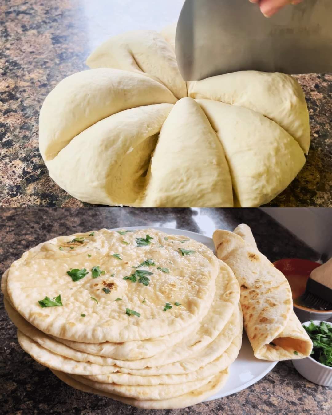 Soft Flatbreads Wraps Naan Bread