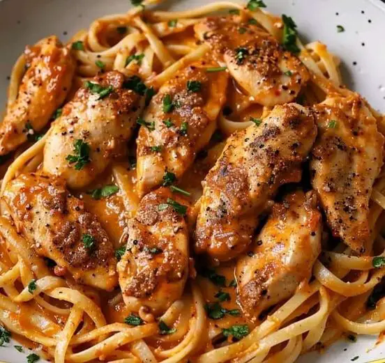 Spicy Chicken Lazone Pasta