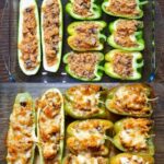 Stuffed Zucchini And Peppers With Bulgur And Mushrooms