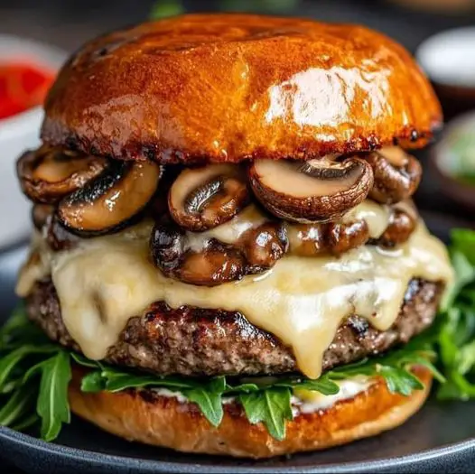 Swiss Mushroom Burger