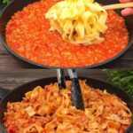 Tagliatelle With Hearty Meat And Tomato Sauce