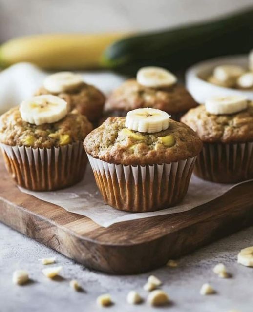 Banana Zucchini Muffins