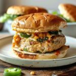 Jalapeno Popper Turkey Burgers