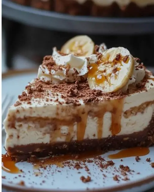 No Bake Banoffee Cheesecake