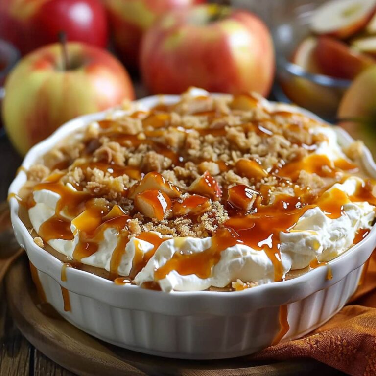 Baked Caramel Apple Cheesecake Dip 768x768