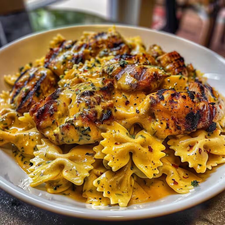Cheesy Garlic Butter Chicken Bowtie