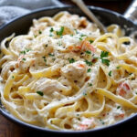 Crab Fettuccine Alfredo